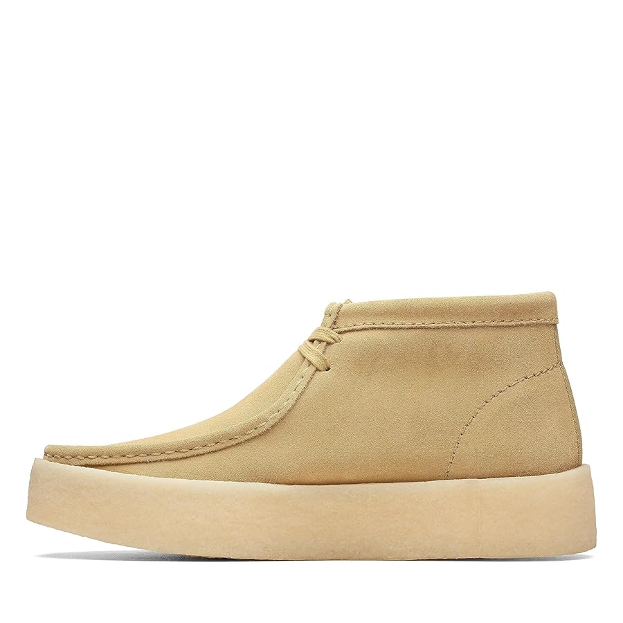 Clarks Men's Wallabee Cup Boot Oxford, Maple Suede, 7